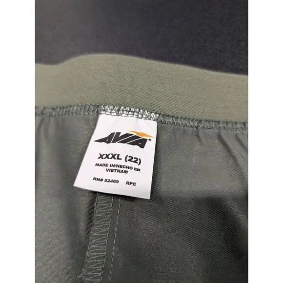 NWT Avia Cargo Skirt Hike Skort Casual Green Midnight Mini Skirt Side Slit High - Picture 6 of 8